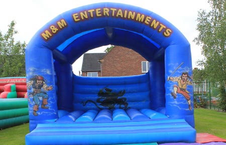 Giant pirate bouncy castle