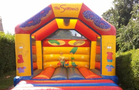 The Simpsons bouncy castle