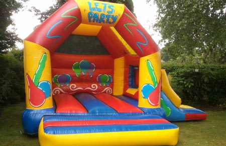 Bouncy castle and slide combination